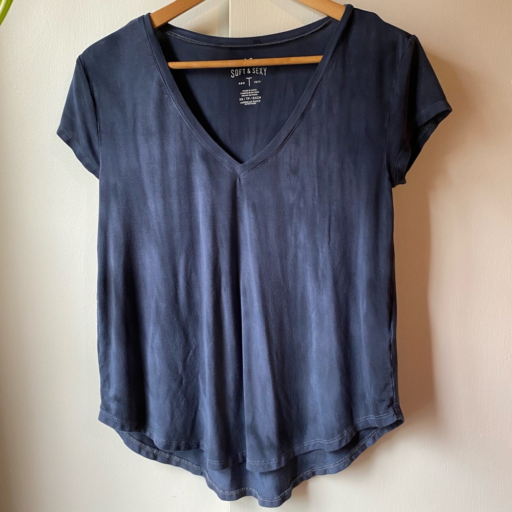 American Eagle Soft & T Shirt Size XS Short Sleeve Womens Flowey Tie Dye